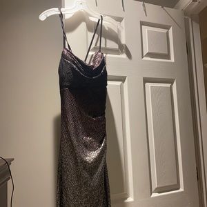 Ombré Sequined Gown